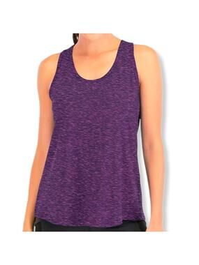 IACTIVE Women Athletic Tank Top L Magenta Cross Back Running Workout Yoga NEW